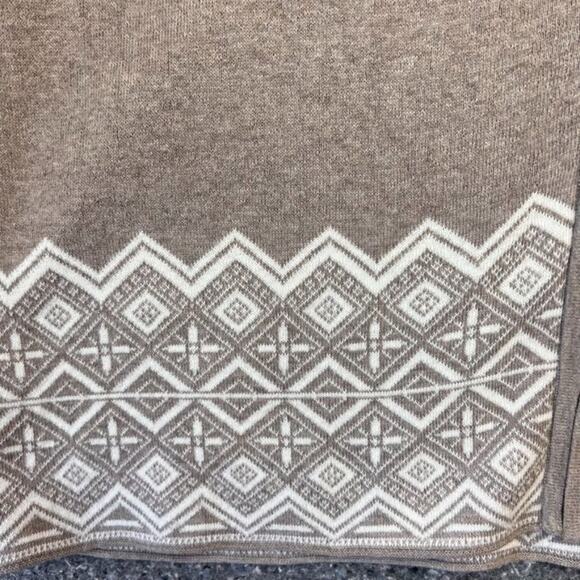 Cynthia Rowley Cardigan Sweater Jacket XL Hip Length Zip Front Hood Aztec - Picture 4 of 9